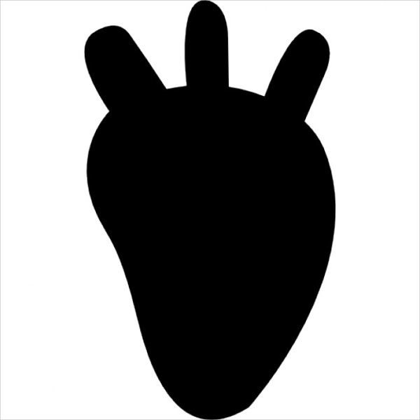 Human Heart Silhouette