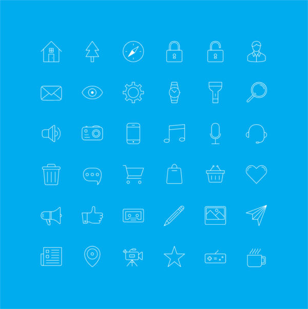 IOS7 Outline Icons