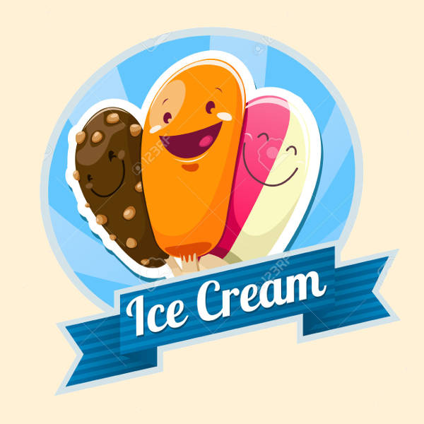 Ice Cream Emblem Clipart