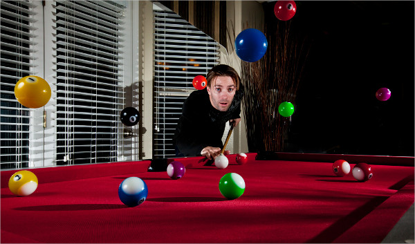 Levitation Billiards Photography