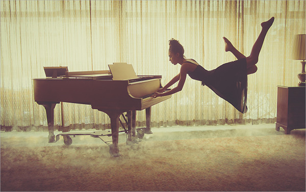 Levitation Pianist Photography