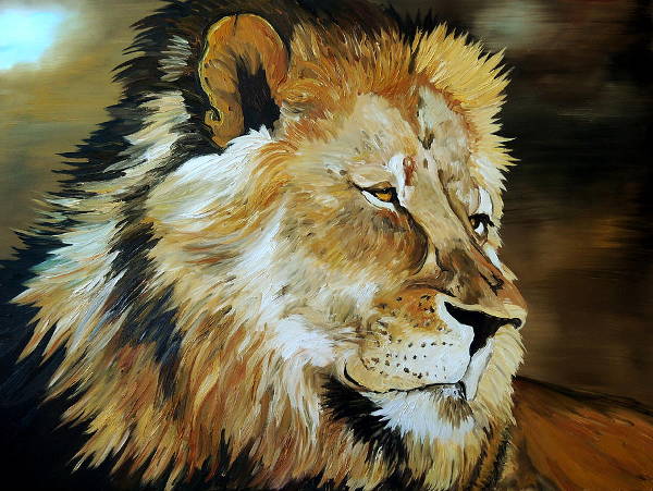 FREE 8+ Lion Paintings in PSD | Vector EPS