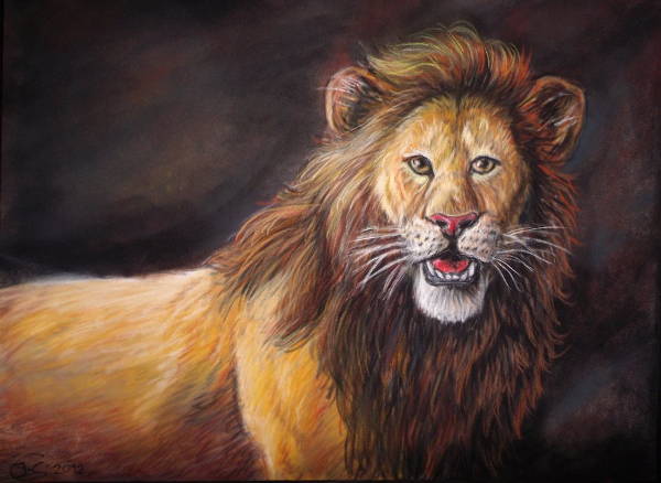 Lion Portrait Painting