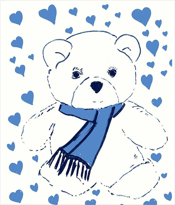 Love Sketch Teddy Bear Drawing