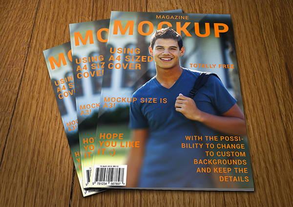 Magazine Cover Mockup Design