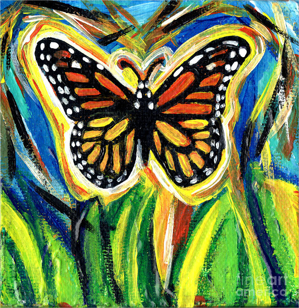Monarch Butterfly Painting