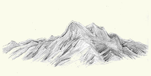 DRAWING COURSE #2 How to Draw Realistic Mountains with just ONE Pencil! -  YouTube