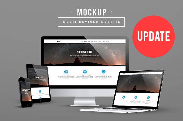 Responsive Website Mockup Template