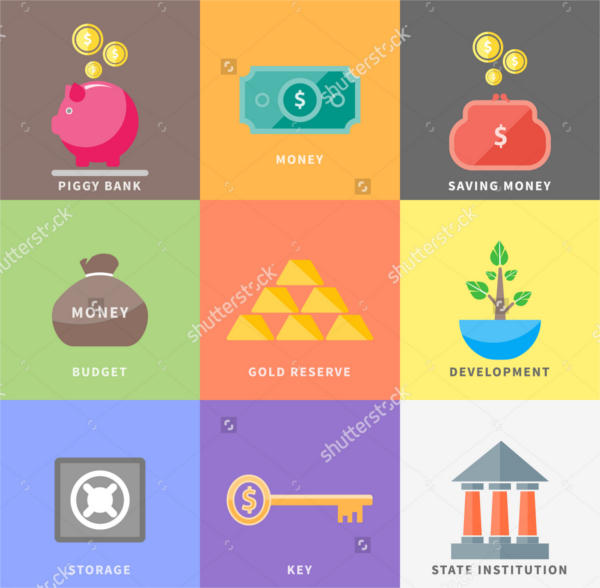 Multicolor Money Icons