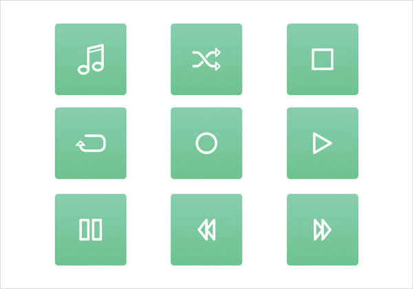 Music Player Icons