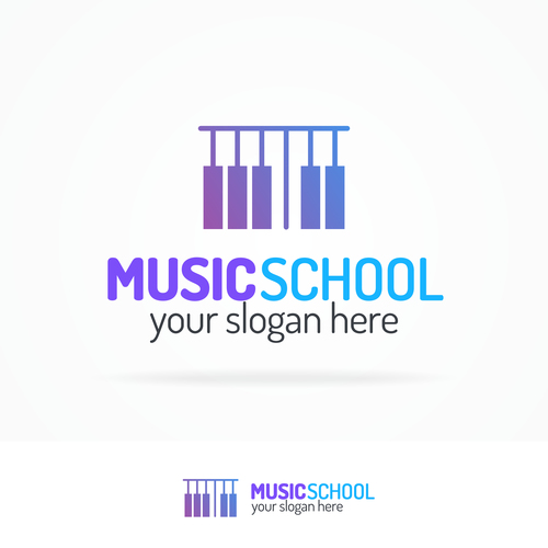 Music School Logo Vector