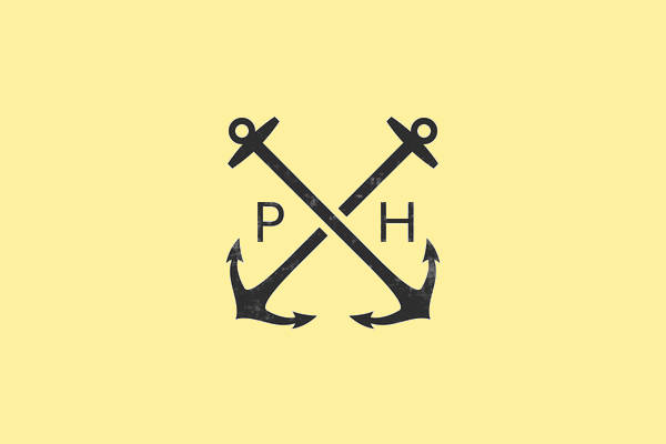 Nautical Anchor Hipster Logo