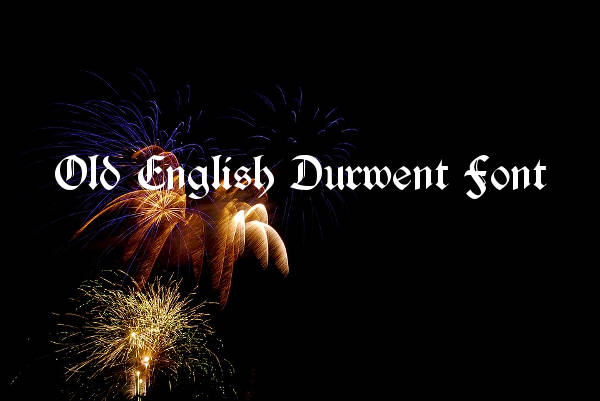 Old English Durwent Font