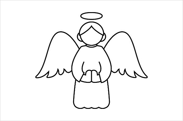 Outline Angel Silhouette