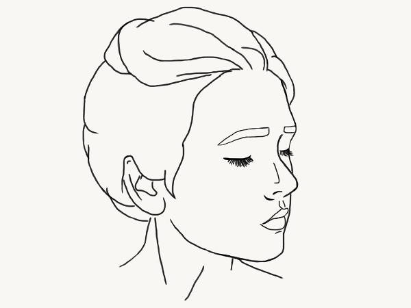 Outline Portrait Drawing