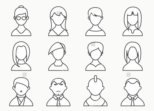 Person Outline Icons