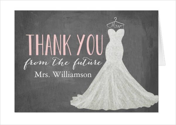 Personalized Bridal Shower Thank You Card