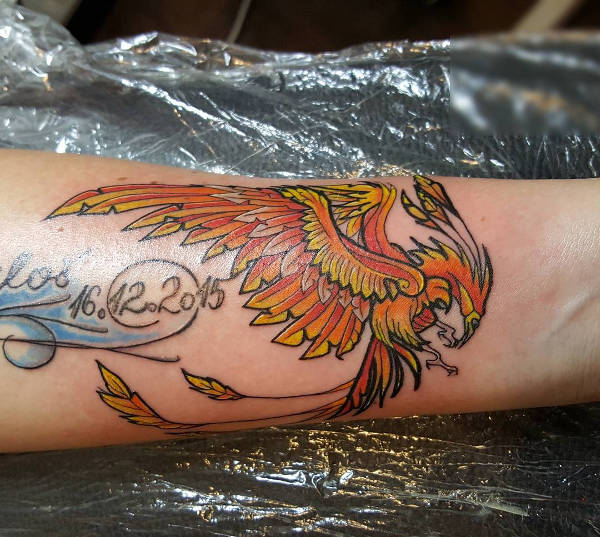 Phoenix Fire Tattoo