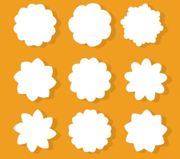 Photoshop Flower Shapes