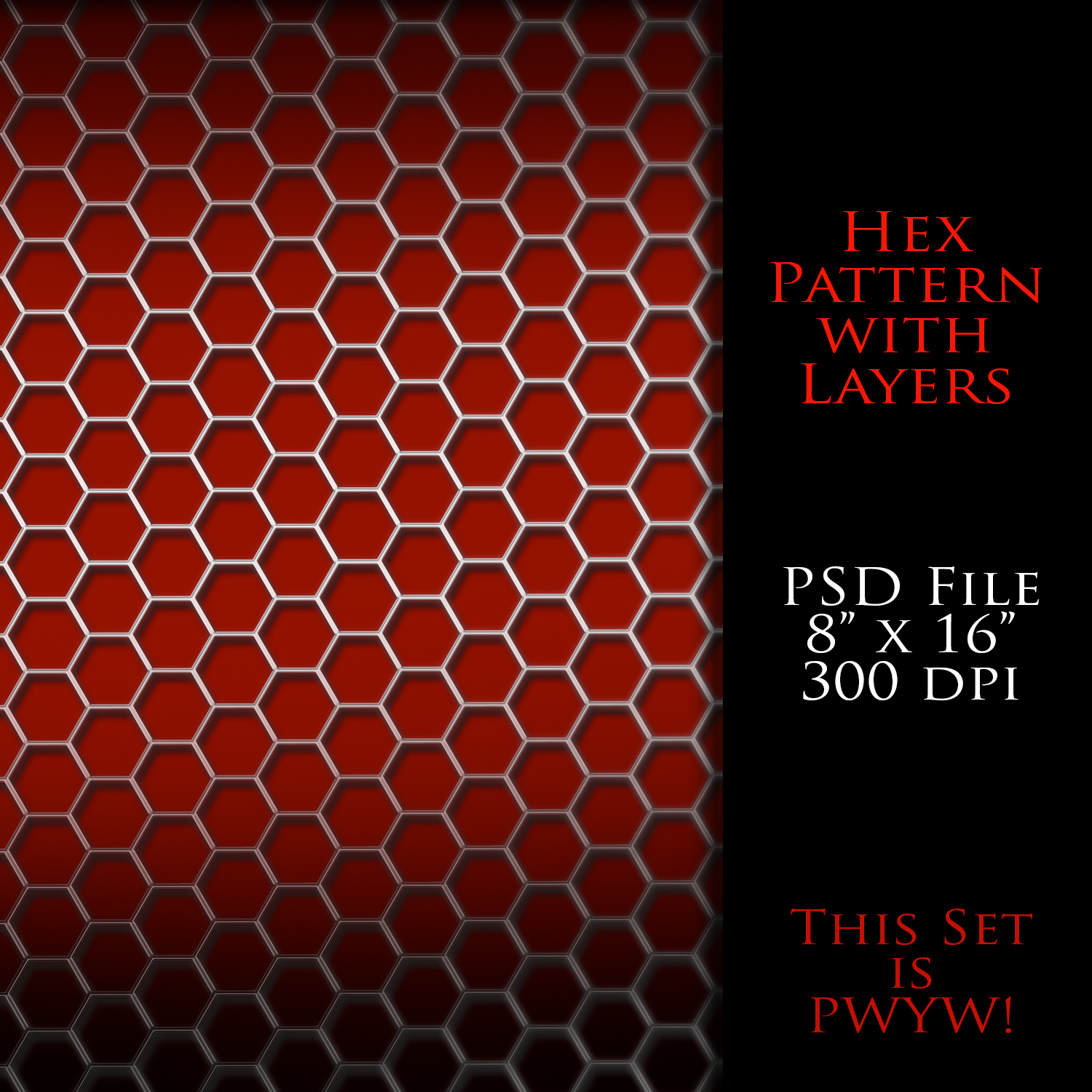 Photoshop Patterns and Effects of Hexagon Background