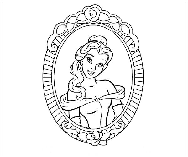 Princess Cartoon Coloring Page