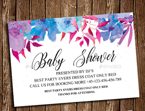 FREE 13+ Unique Baby Shower Invitation Designs in PSD | AI | MS Word