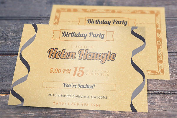 Printable Birthday Invitation