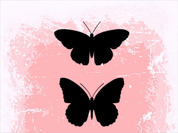 Printable Butterfly Silhouette