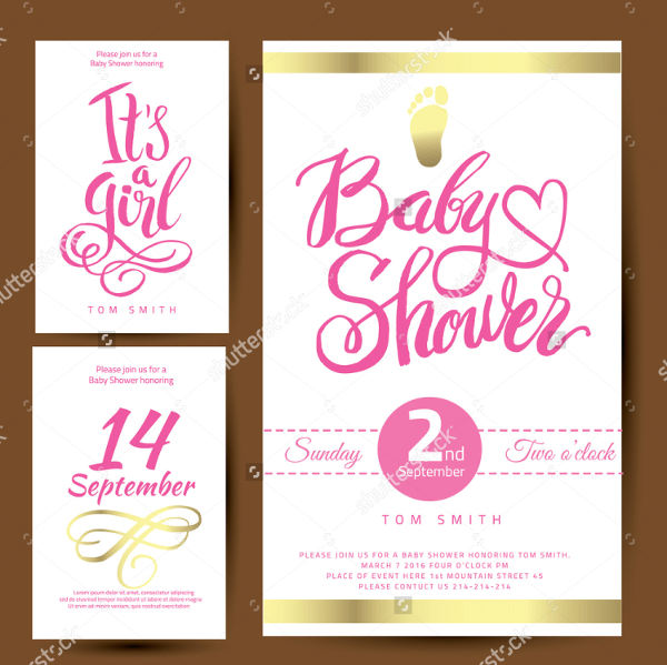 Printable Girl Baby Shower Invitation