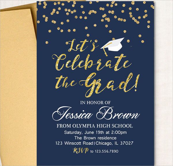 FREE 13 Graduation Invitation Wording Ideas In Vector EPS AI MS 