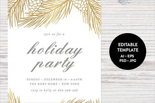 Printable Holiday Party Invitation