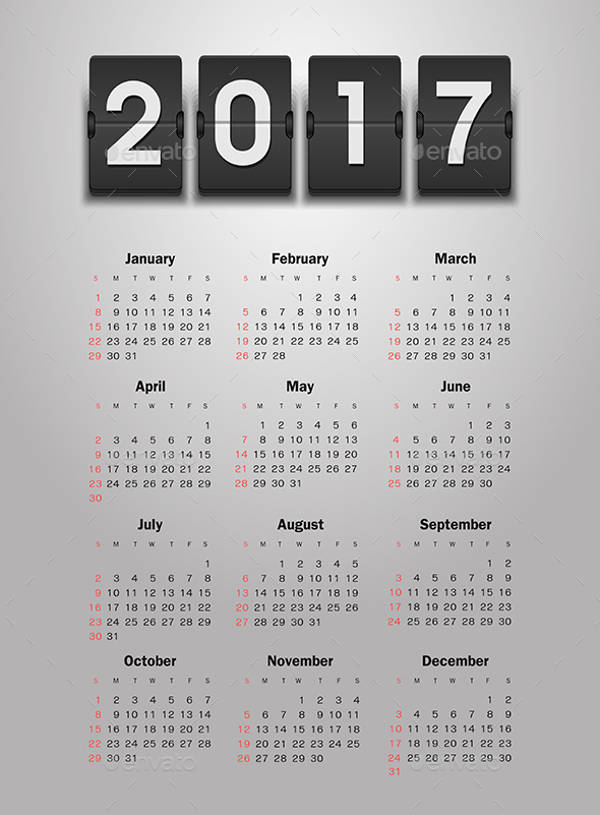 Printable Monthly Calendar