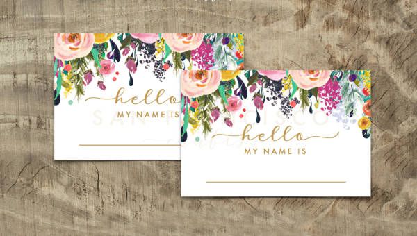 Download 8+ Printable Name Tags - PSD, Vector EPS, JPG Download