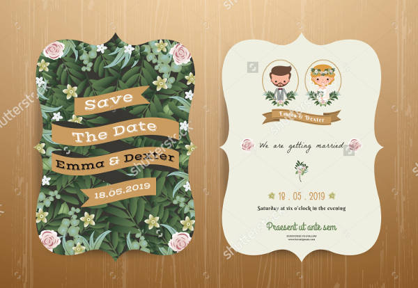 Printable Rustic Wedding Invitation