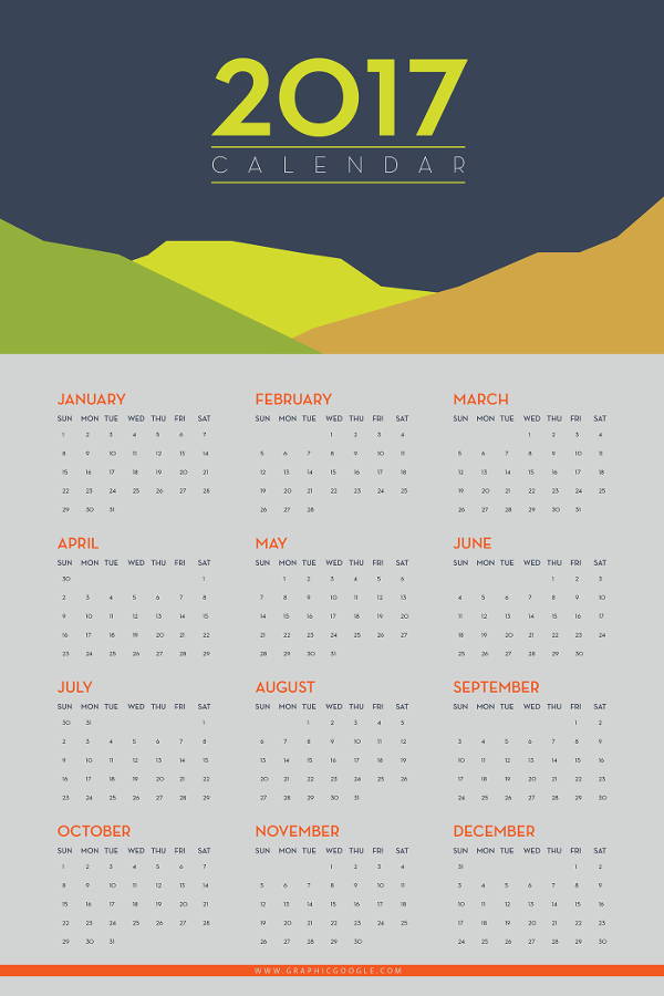 Printable Wall Calendar