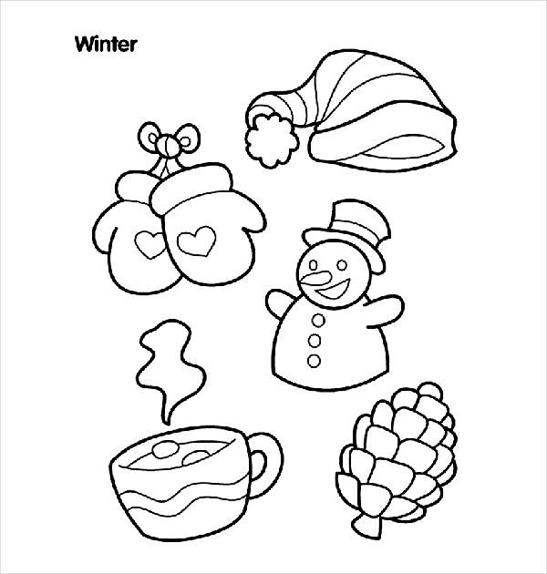 Printable Winter Coloring Page
