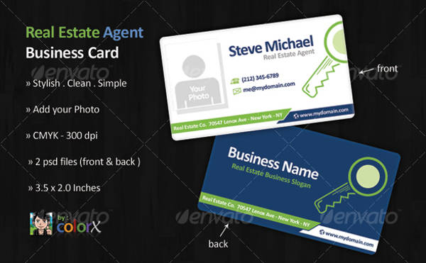 Real Estate Agent Business Card