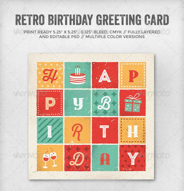 Retro Birthday Card