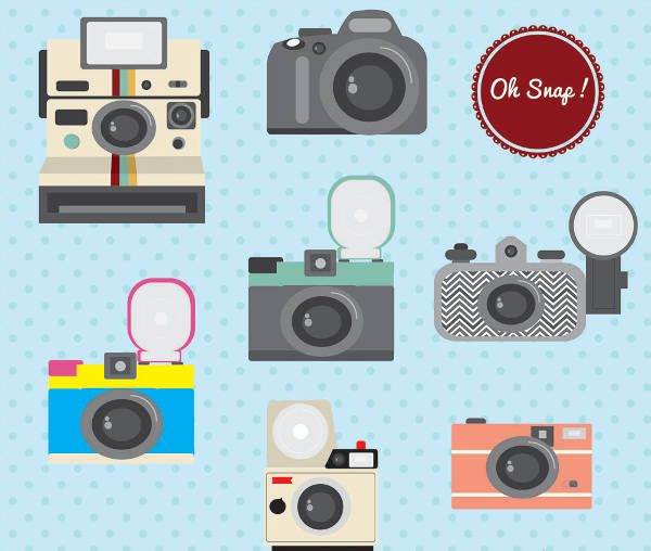 Retro Camera Clip Art