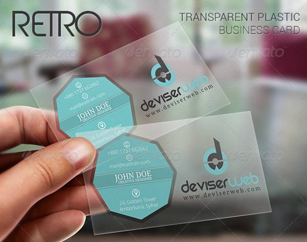 Retro Plastic Business Card