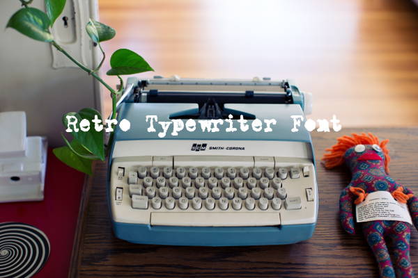 Retro Typewriter Font