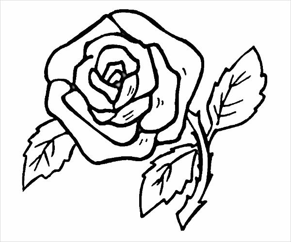 FREE 9+ Rose Coloring Pages in AI