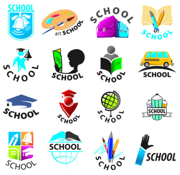 School Logos Vectors