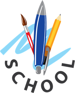 School Pens Logo PNG Vector