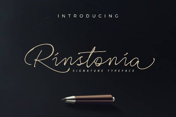 Signature Rinstonia Font