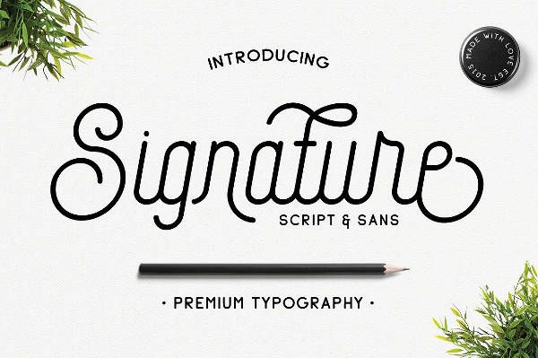 Signature Script Font