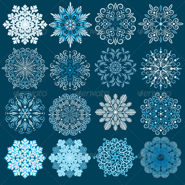 Simple Snowflake Vector