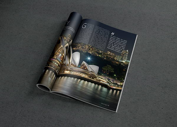 Single Page Magazine Mockup