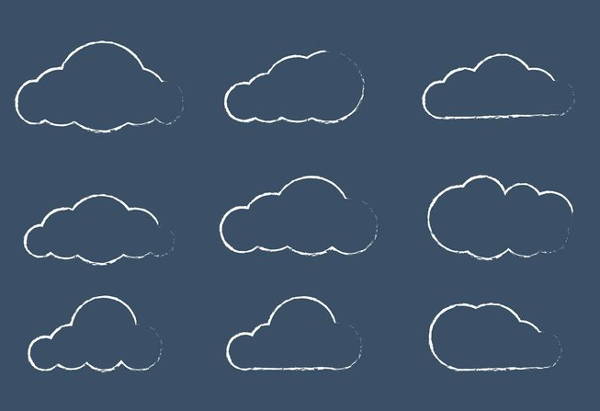 Sketchy Cloud Vector