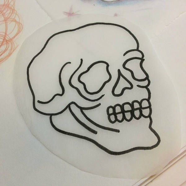 Skull Line Drawing